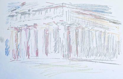 Oskar Kokoschka, Composition, Skizzenbuch Der Italienischen Reise 1963, Lithograph