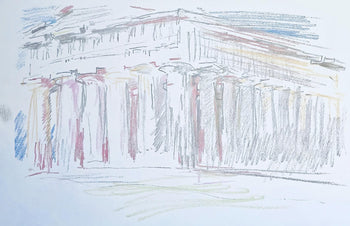 Oskar Kokoschka, Composition, Skizzenbuch Der Italienischen Reise 1963, Lithograph