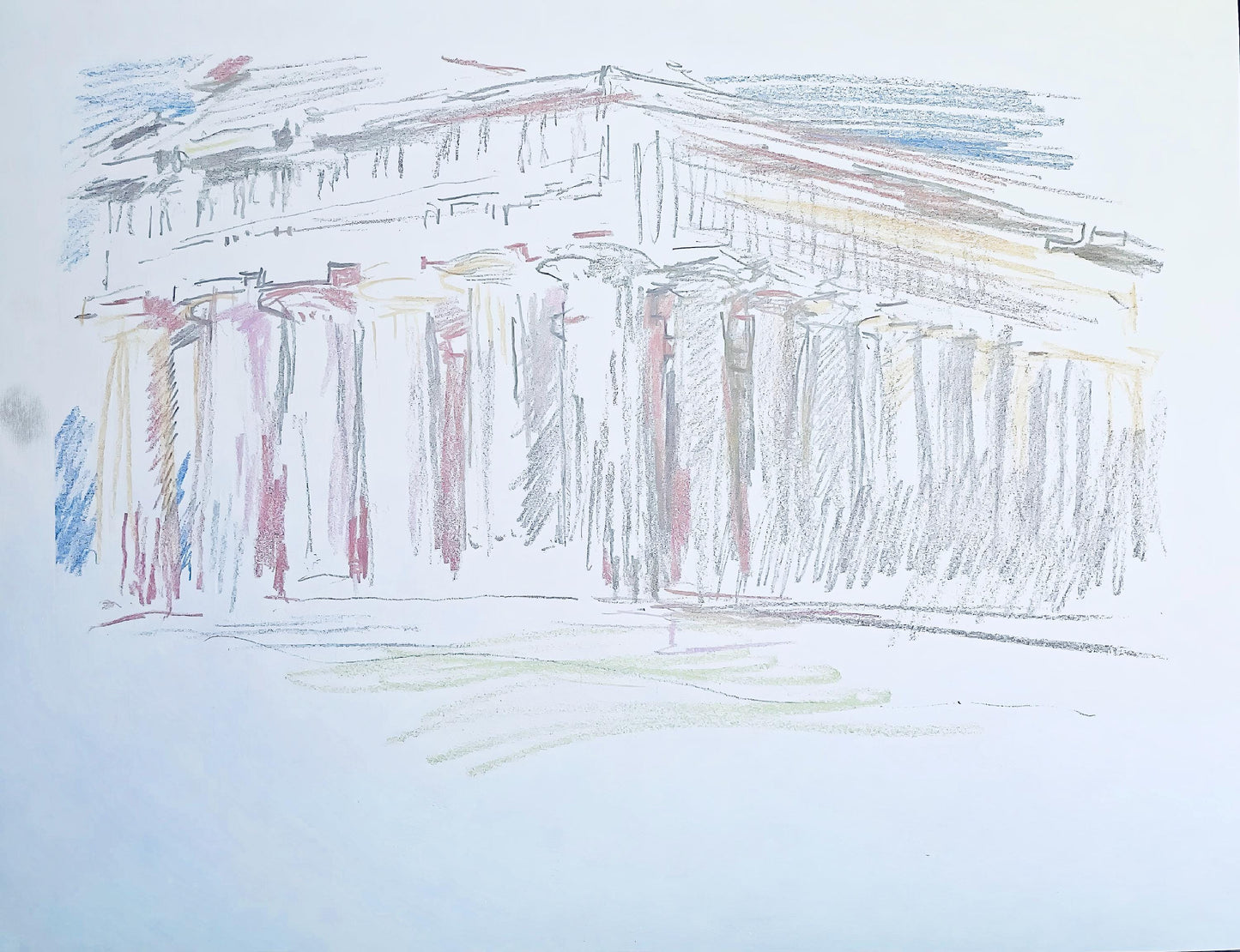 Oskar Kokoschka, Composition, Skizzenbuch Der Italienischen Reise 1963, Lithograph