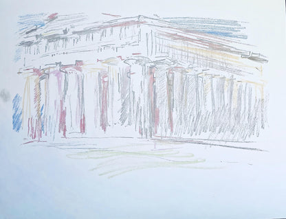 Oskar Kokoschka, Composition, Skizzenbuch Der Italienischen Reise 1963, Lithograph