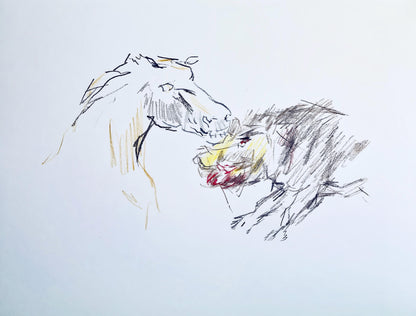 Oskar Kokoschka, Composition, Skizzenbuch Der Italienischen Reise 1963, Lithograph