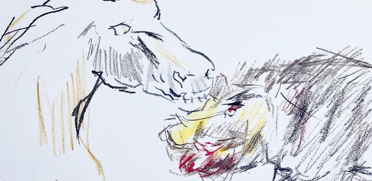 Oskar Kokoschka, Composition, Skizzenbuch Der Italienischen Reise 1963, Lithograph