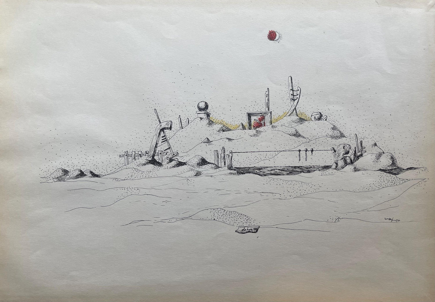 Jean Lurat, La Lyre 1932, Huit Dessins La Plume, Lithograph