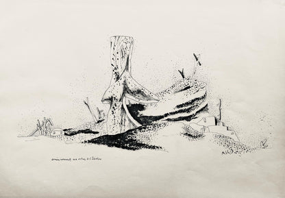 Jean Lurat, Derniers Monuments Aux Victimes, Huit Dessins La Plume, Lithograph