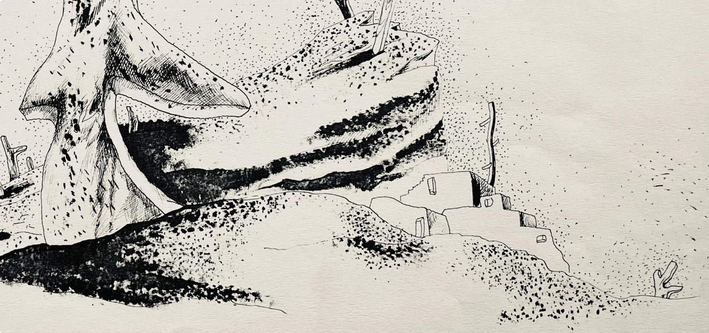 Jean Lurat, Derniers Monuments Aux Victimes, Huit Dessins La Plume, Lithograph