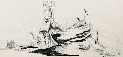 Jean Lurat, Derniers Monuments Aux Victimes, Huit Dessins La Plume, Lithograph