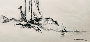 Jean Lurat, Le Radeau De La Mduse, Huit Dessins La Plume, Lithograph