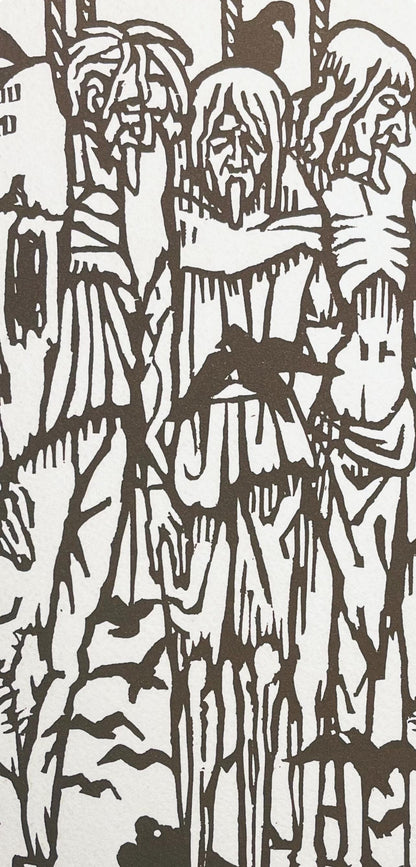 Mile Bernard, Composition, Loge De Mile Bernard, Woodcut