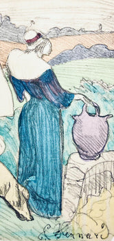 Mile Bernard, Composition, Loge De Mile Bernard, Woodcut