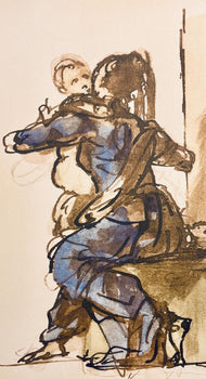 Mile Bernard, Composition, Loge De Mile Bernard, Woodcut