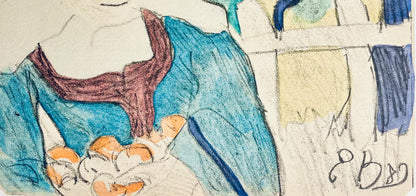 Mile Bernard, Composition, Loge De Mile Bernard, Woodcut