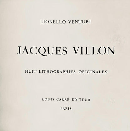 Jacques Villon, Composition (Ginestet/Pouillon 65-72), Jacques Villon, Huit Lithographies,