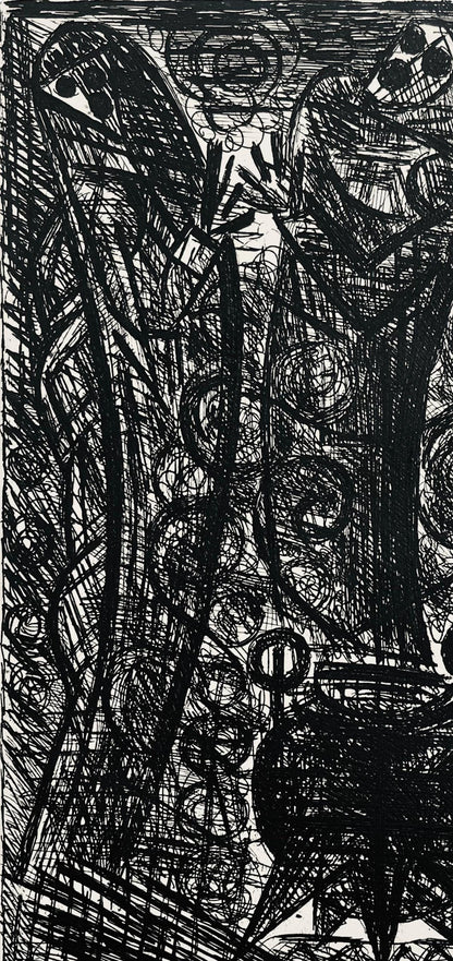 Marcel Gromaire, Les Sorcieres, Scne Iii, Shakespeare, Macbeth, Eaux-Fortes De Gromaire, Etching