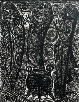 Marcel Gromaire, Les Sorcieres, Scne Iii, Shakespeare, Macbeth, Eaux-Fortes De Gromaire, Etching
