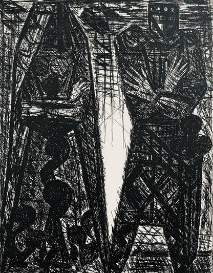 Marcel Gromaire, Le Complot, Scne Vii, Shakespeare, Macbeth, Eaux-Fortes De Gromaire, Etching