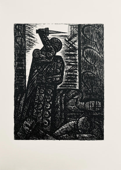 Marcel Gromaire, Le Meurtre De Duncan, Scne Viii, Shakespeare, Macbeth, Eaux-Fortes De Gromaire,