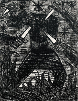 Marcel Gromaire, Assassinat De Banquo, Scne Xii, Shakespeare, Macbeth, Eaux-Fortes De Gromaire,