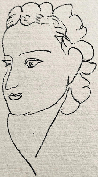 Henri Matisse, Lithographie V (Duthuit 20), Repli, Gravures De Henri Matisse, Lithograph