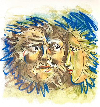 Hans Erni, Composition, Rflexions Simples Sur Le Corps, Lithograph