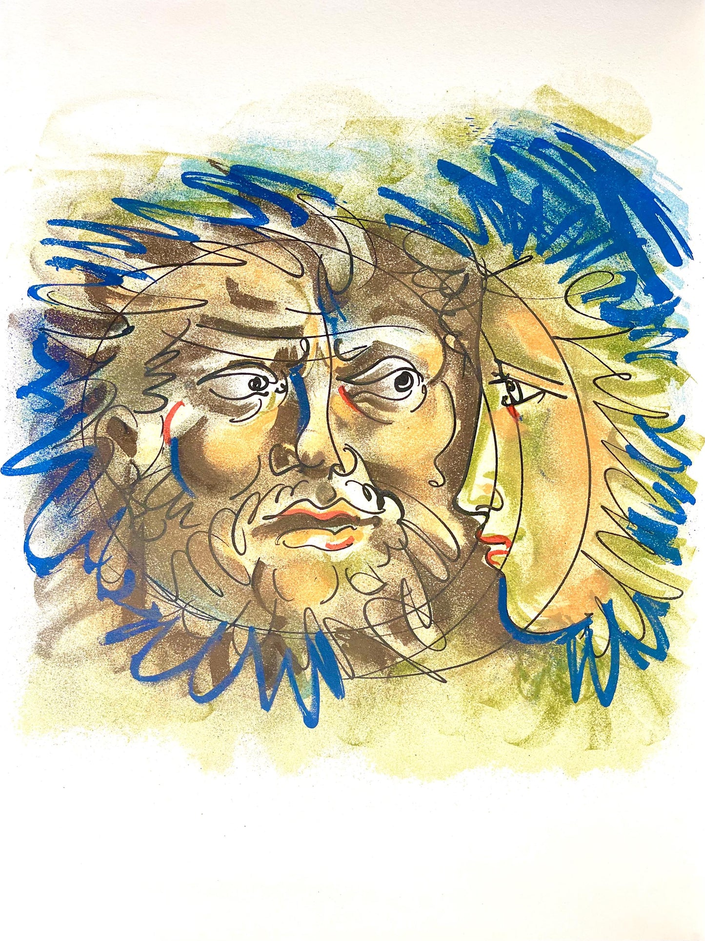 Hans Erni, Composition, Rflexions Simples Sur Le Corps, Lithograph