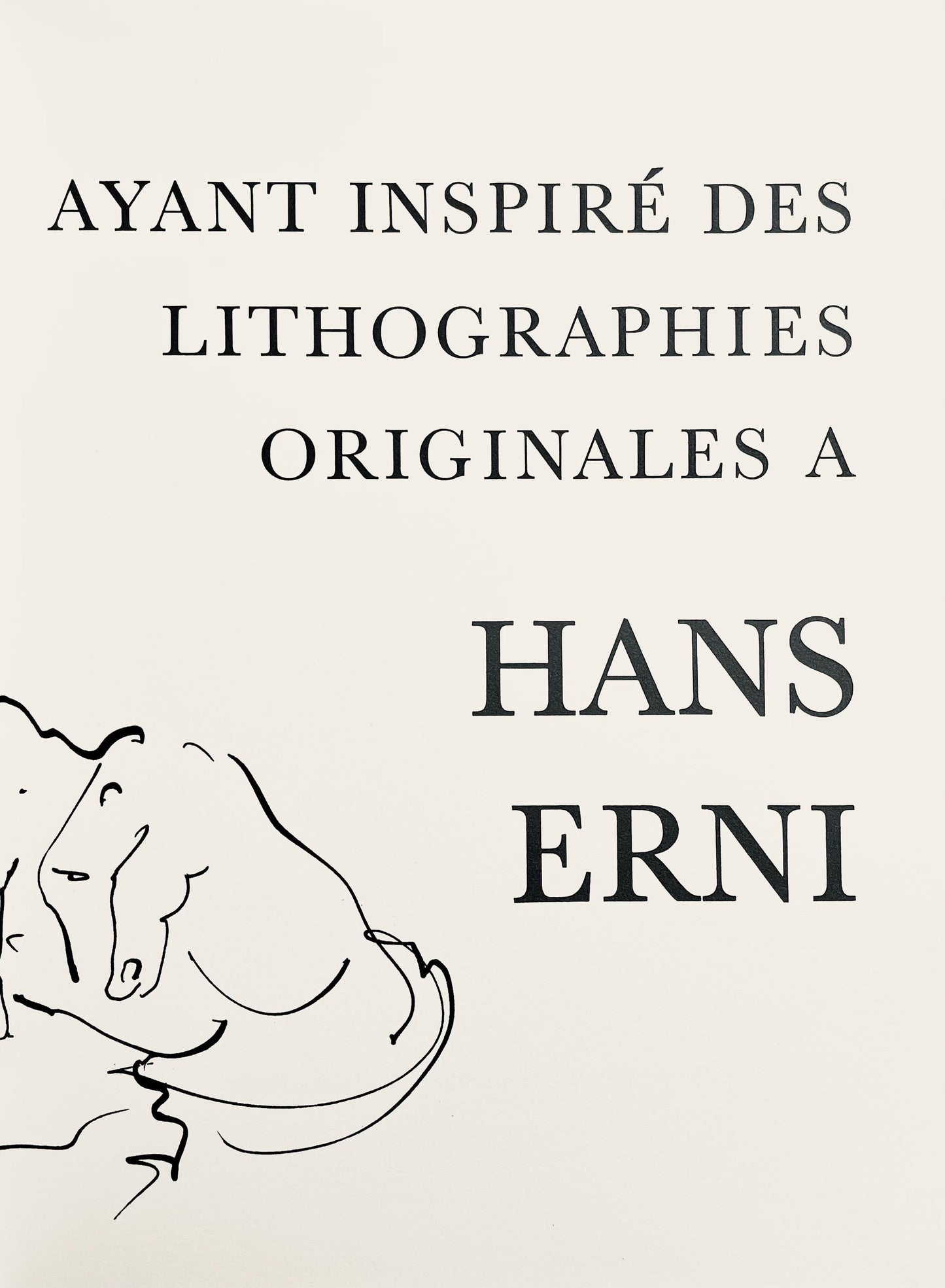 Hans Erni, Composition, Rflexions Simples Sur Le Corps, Lithograph