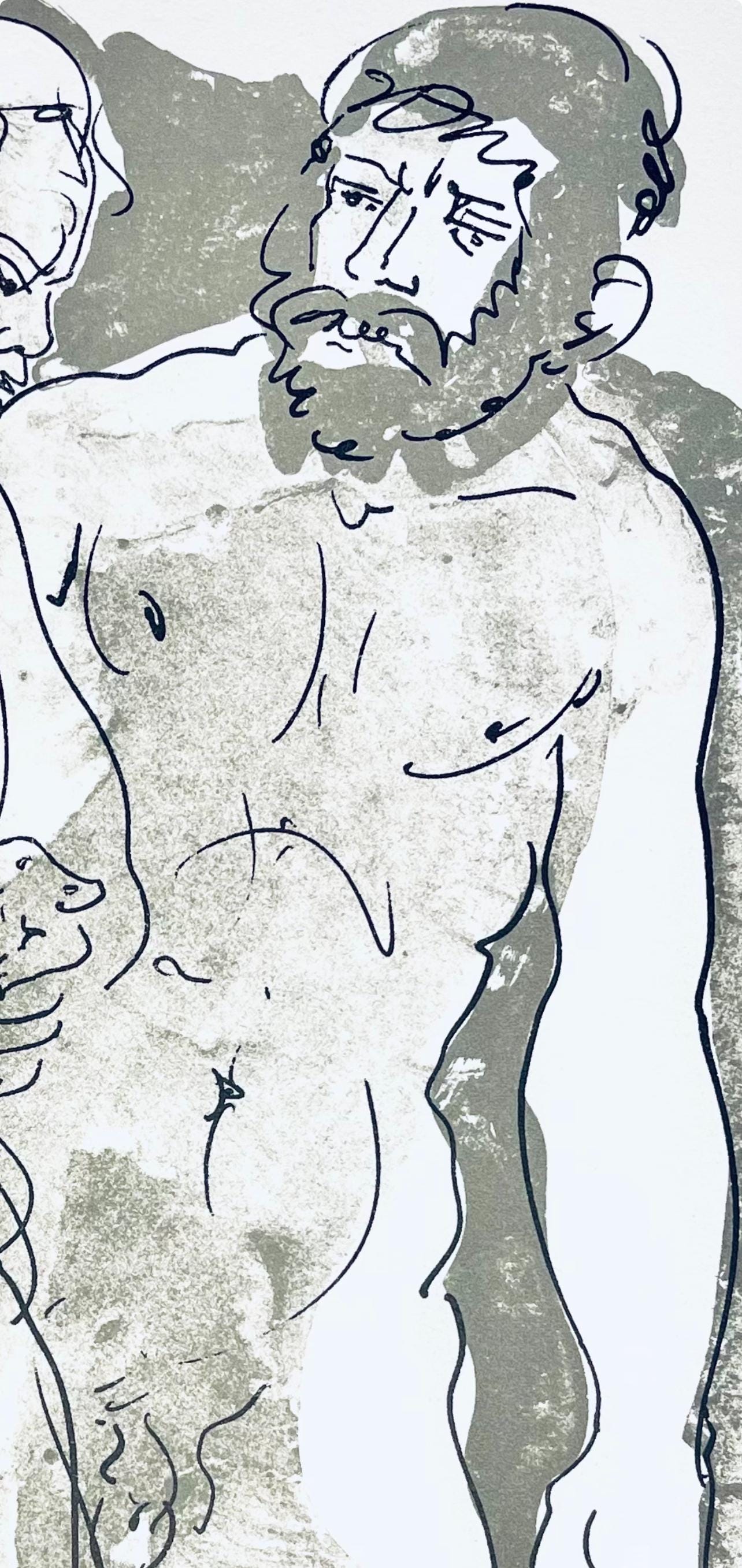 Hans Erni, Composition, Rflexions Simples Sur Le Corps, Lithograph