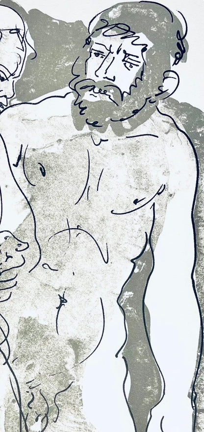 Hans Erni, Composition, Rflexions Simples Sur Le Corps, Lithograph