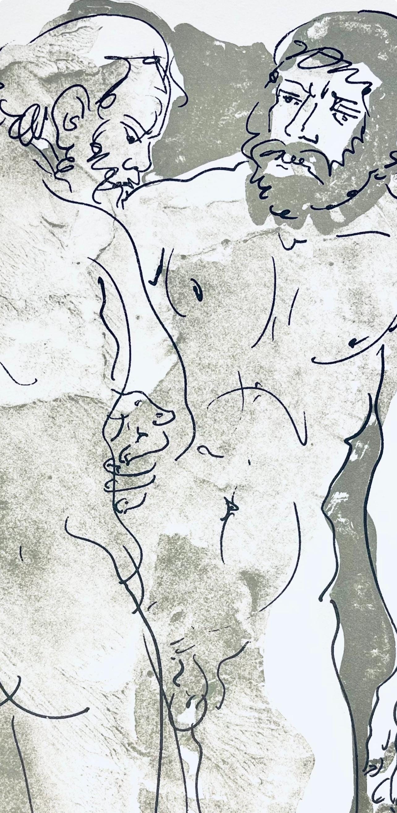 Hans Erni, Composition, Rflexions Simples Sur Le Corps, Lithograph