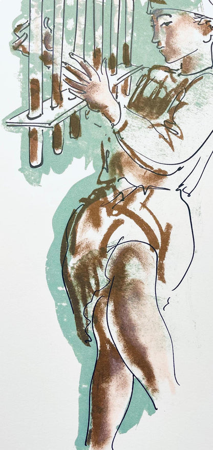 Hans Erni, Composition, Rflexions Simples Sur Le Corps, Lithograph