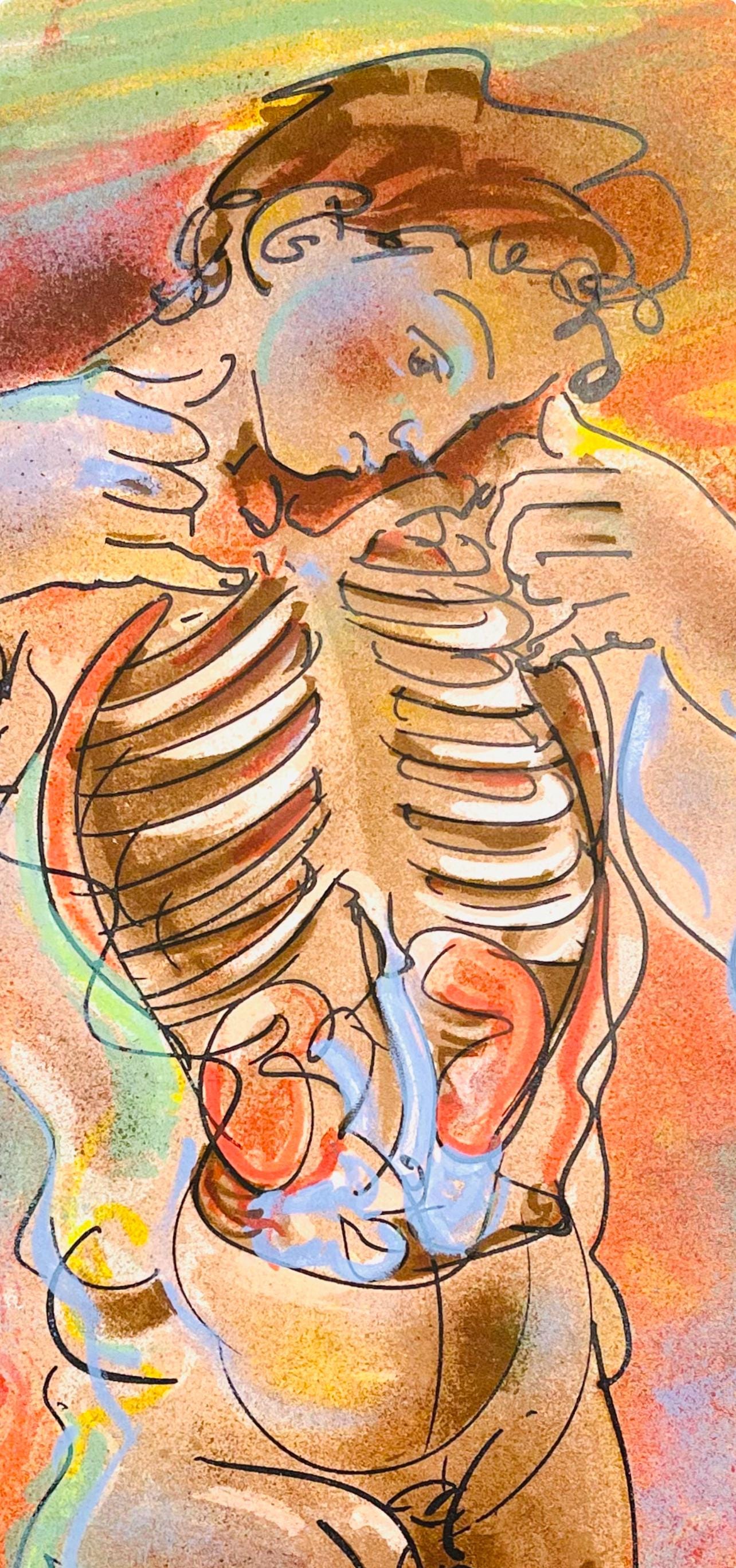 Hans Erni, Composition, Rflexions Simples Sur Le Corps, Lithograph