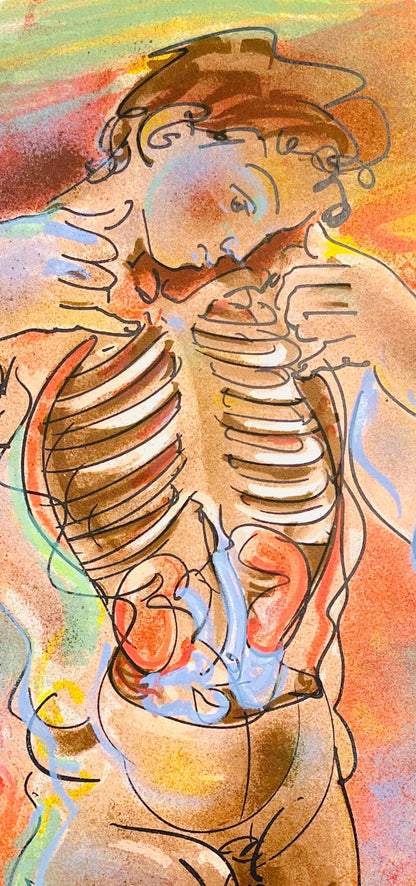 Hans Erni, Composition, Rflexions Simples Sur Le Corps, Lithograph