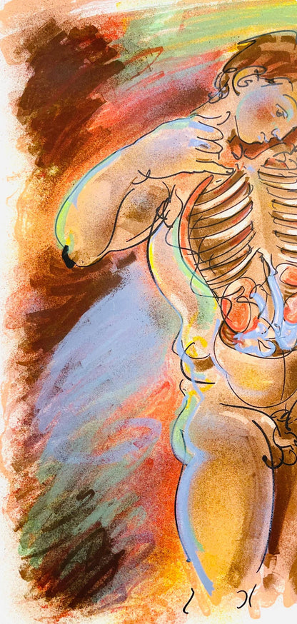 Hans Erni, Composition, Rflexions Simples Sur Le Corps, Lithograph