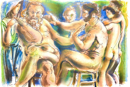 Hans Erni, Composition, Rflexions Simples Sur Le Corps, Lithograph