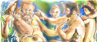 Hans Erni, Composition, Rflexions Simples Sur Le Corps, Lithograph