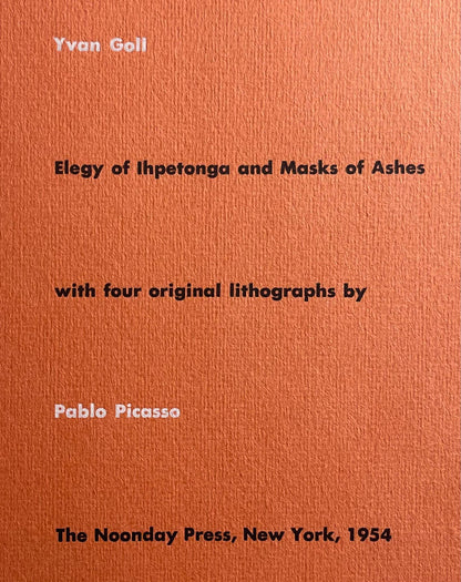 Pablo Picasso, Composition (Bloch 605-608; Mourlot 177; Reue 519-522), Elegy Of Ihpetonga,