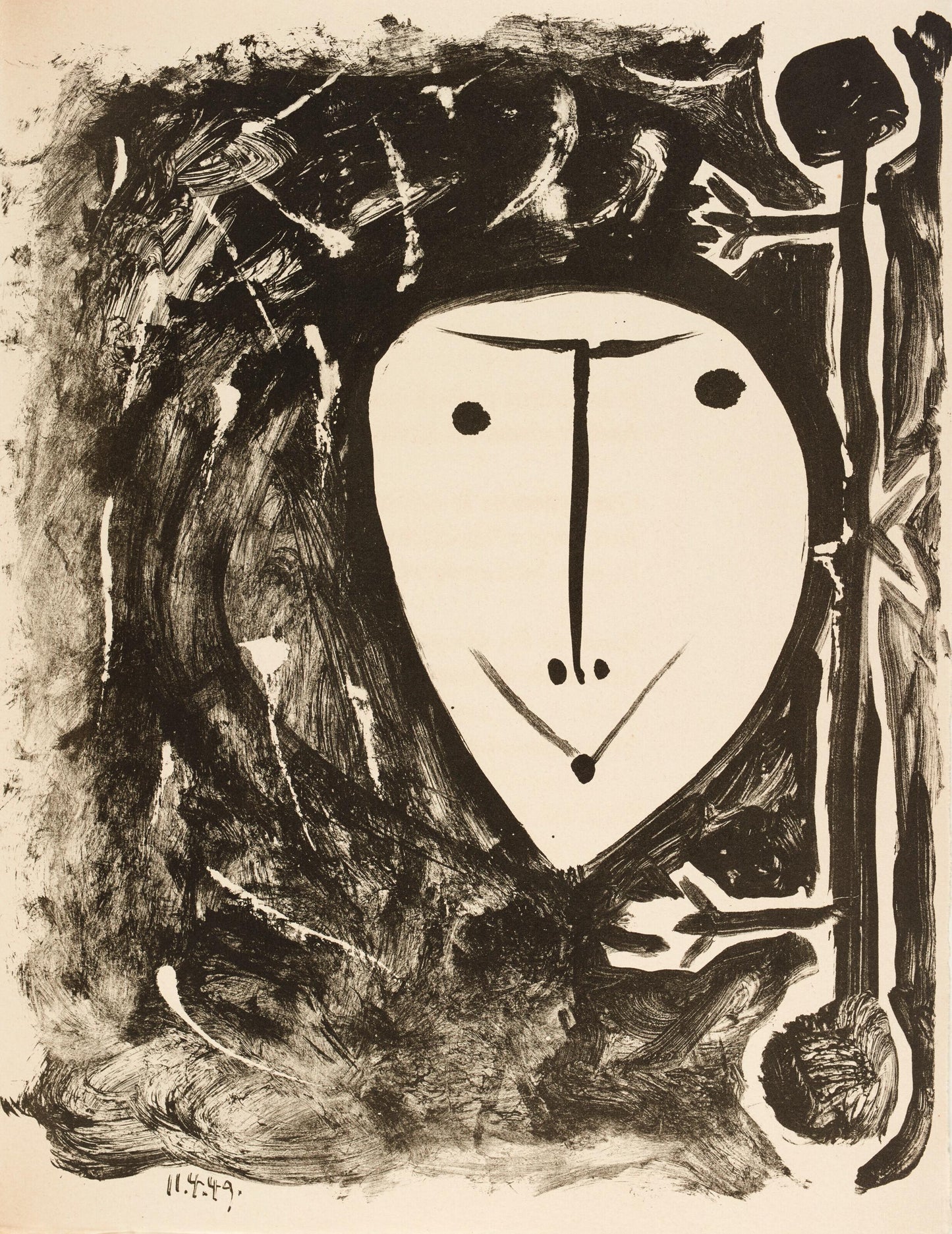 Pablo Picasso, Composition (Bloch 605-608; Mourlot 177; Reue 519-522), Elegy Of Ihpetonga,