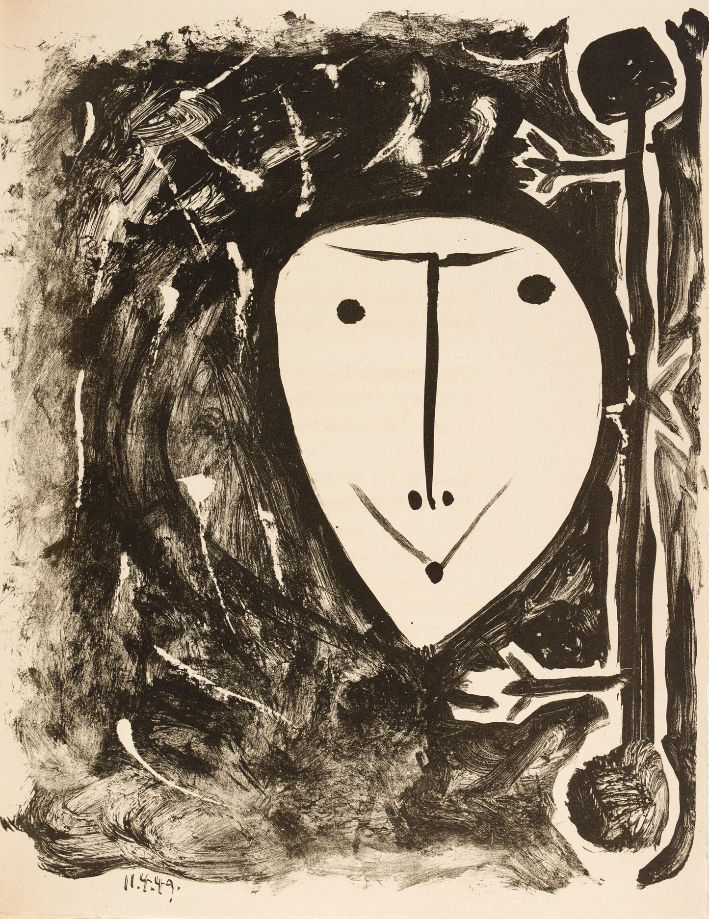 Pablo Picasso, Composition (Bloch 605-608; Mourlot 177; Reue 519-522), Elegy Of Ihpetonga,