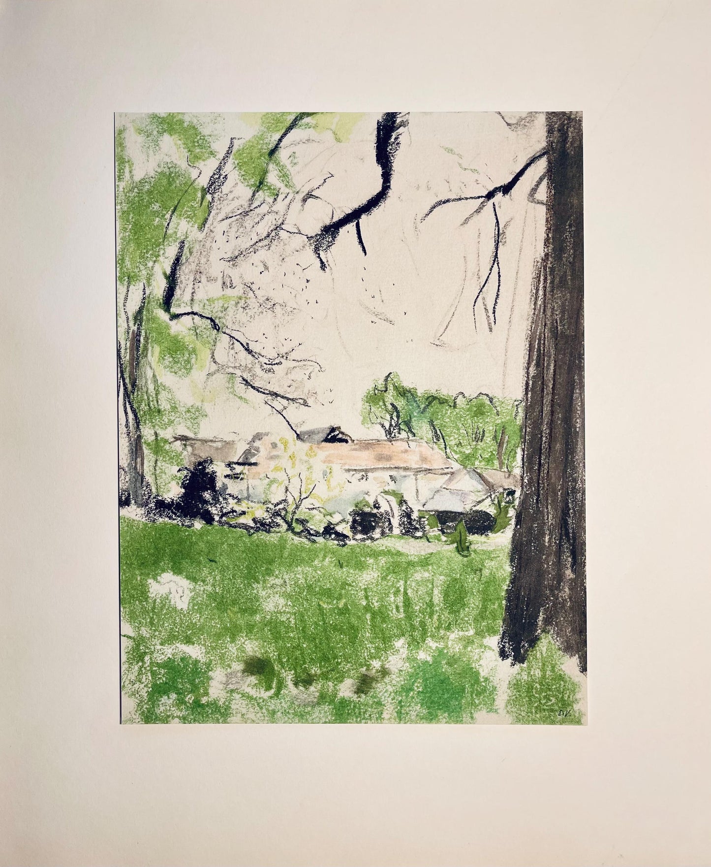 Douard Vuillard, Composition, Vuillard, Douze Pastels, Lithograph