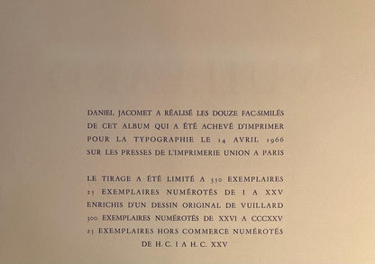 Douard Vuillard, Composition, Vuillard, Douze Pastels, Lithograph