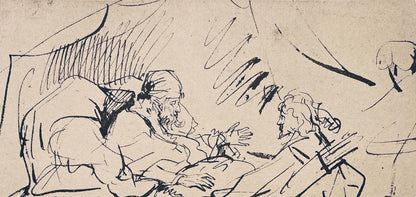 Rembrandt Van Rijn, Isaac Refusing His Blessing To Esau, Drawings From The Bible, Collotype