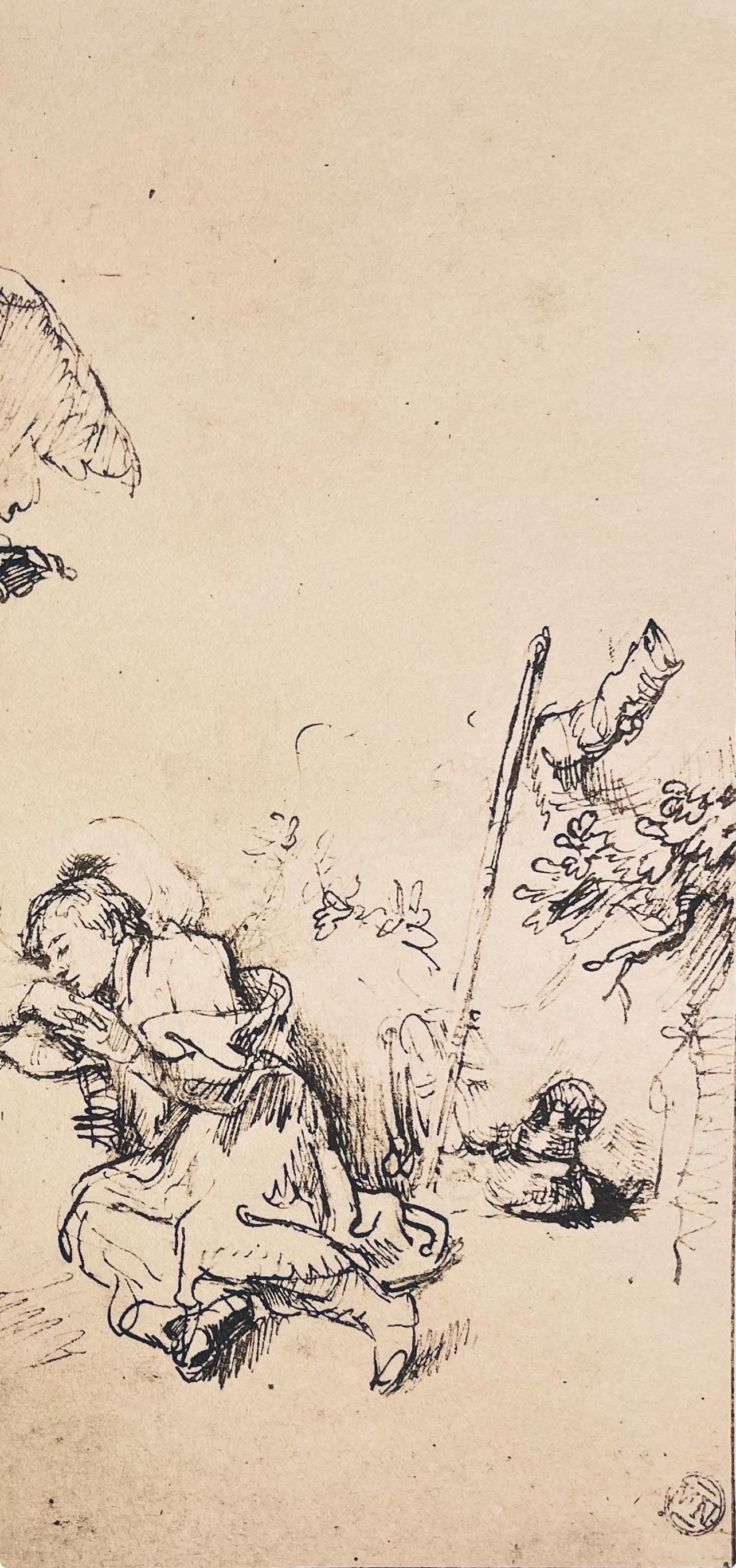 Rembrandt Van Rijn, Jacob'S Dream, Drawings From The Bible, Collotype