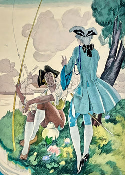 Umberto Brunelleschi, Composition, La Leon D'Amour Dans Un Parc, Lithograph