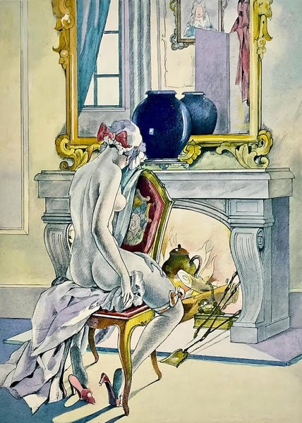 Umberto Brunelleschi, Composition, La Leon D'Amour Dans Un Parc, Lithograph