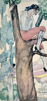 Umberto Brunelleschi, Composition, La Leon D'Amour Dans Un Parc, Lithograph
