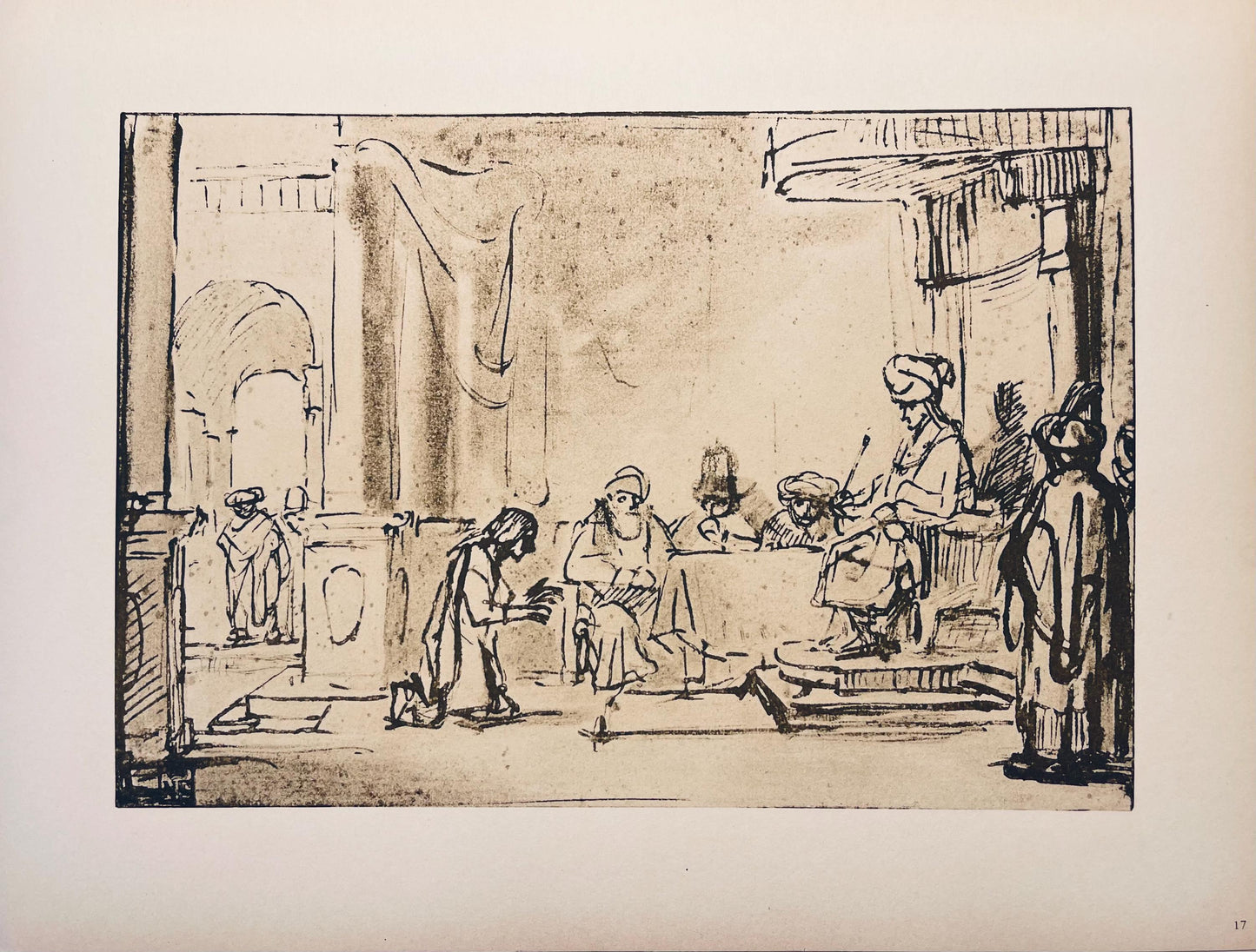 Rembrandt Van Rijn, Joseph Interpreting Pharaoh'S Dreams, Drawings From The Bible, Collotype