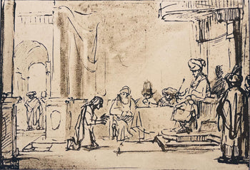 Rembrandt Van Rijn, Joseph Interpreting Pharaoh'S Dreams, Drawings From The Bible, Collotype