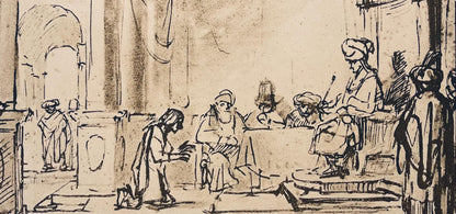 Rembrandt Van Rijn, Joseph Interpreting Pharaoh'S Dreams, Drawings From The Bible, Collotype