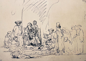 Rembrandt Van Rijn, The Brothers Asking Jacob To Let Benjamin Go With Them, Collotype