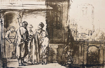 Rembrandt Van Rijn, Jacob Exhorting The Brothers To Watch Over Benjamin, Collotype