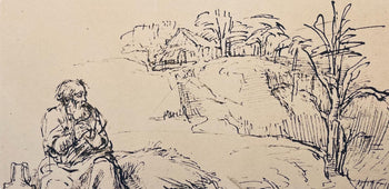 Rembrandt Van Rijn, Elijah By The Brook Cherith, Collotype